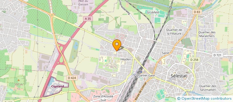 localisation de l'entreprise SELCODIS à SELESTAT