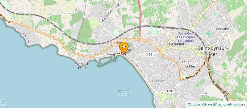localisation de l'entreprise SELEC à SAINT-CYR-SUR-MER