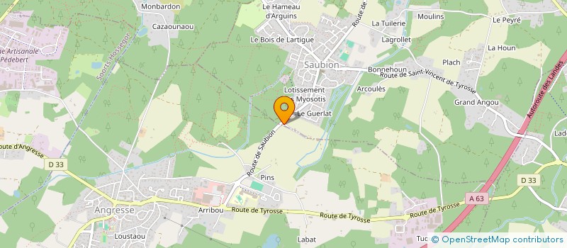 localisation de l'entreprise SELEC  SAUBION