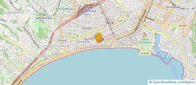 localisation de l'entreprise SELECT AUTO à NICE