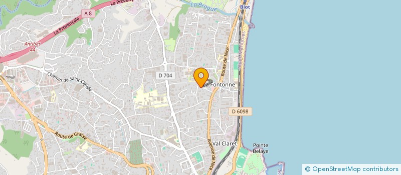 localisation de l'entreprise SELECT AZUR IMMOBILIER  ANTIBES