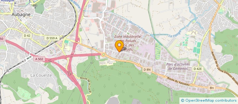 localisation de l'entreprise SELECT EG EURL  AUBAGNE