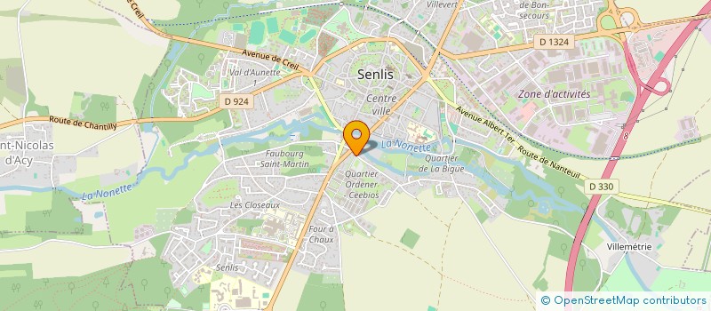 localisation de l'entreprise SELECT HARDWARE FRANCE  SENLIS