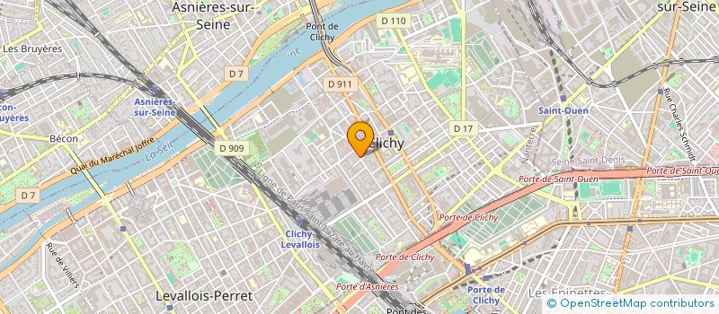 localisation de l'entreprise SELECT HOLDING à CLICHY
