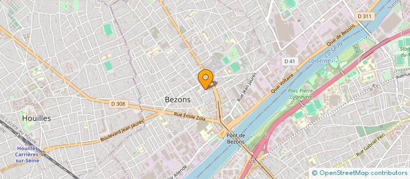 localisation de l'entreprise SELECTION 95  BEZONS