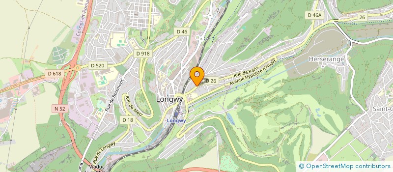 localisation de l'entreprise SELECTION EUROPEENNE DE PRODUITS DE SANTE ET D'APPAREILS MEDICAUX - S.E.S.A.M.E. - APPAREILS MEDICAUX à LONGWY