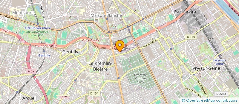 localisation de l'entreprise SELECTION ILE DE FRANCE DU R.I.S.I (S.I.R)  LE KREMLIN-BICETRE