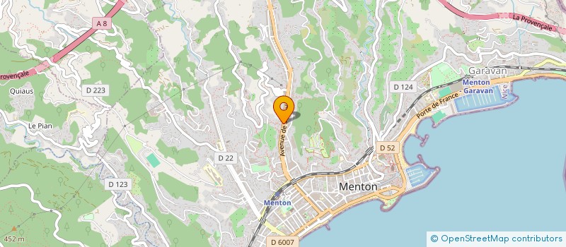 localisation de l'entreprise SELECTION VINS à MENTON