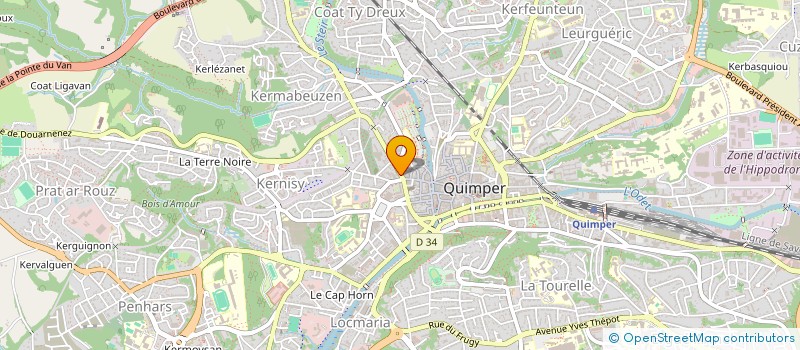 localisation de l'entreprise SELEK à QUIMPER