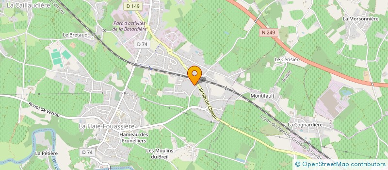 localisation de l'entreprise SELEMA  LA HAIE-FOUASSIERE