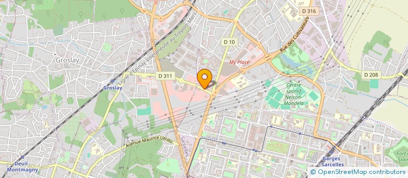 localisation de l'entreprise SELEN  SARCELLES