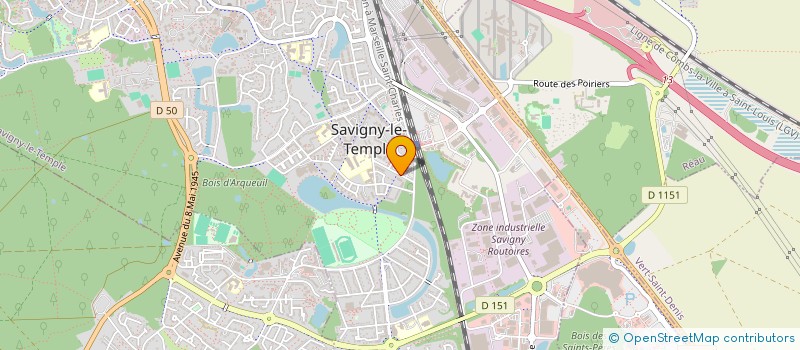 localisation de l'entreprise SELENA XOXO  SAVIGNY-LE-TEMPLE