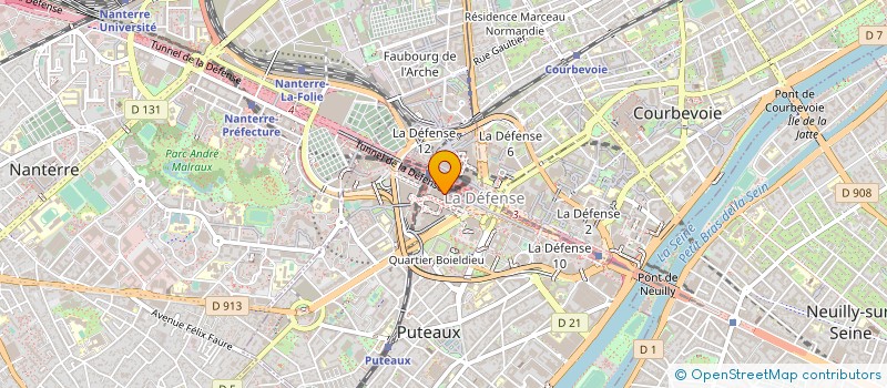 localisation de l'entreprise SELENCIA à COURBEVOIE