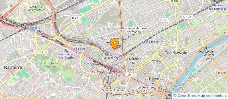 localisation de l'entreprise SELENCIA SERVICES à COURBEVOIE