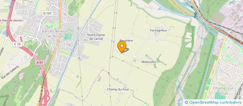 localisation de l'entreprise SELENE à VARCES-ALLIERES-ET-RISSET