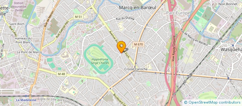 localisation de l'entreprise SELENE à MARCQ-EN-BARŒUL