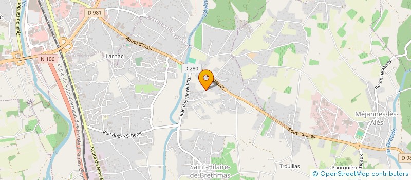 localisation de l'entreprise SELENE  SAINT-HILAIRE-DE-BRETHMAS