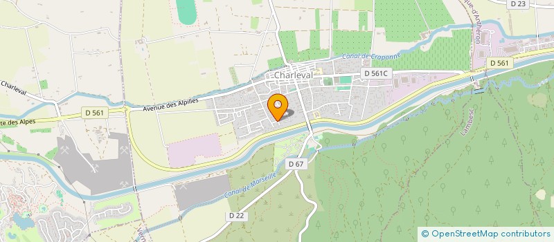 localisation de l'entreprise SELENE ANTHOS  CHARLEVAL