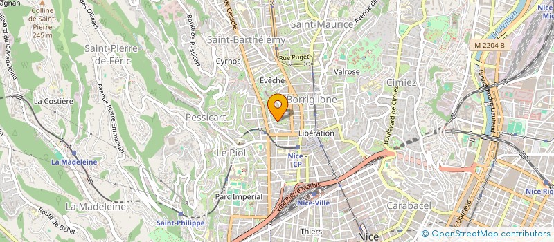 localisation de l'entreprise SELENIA à NICE