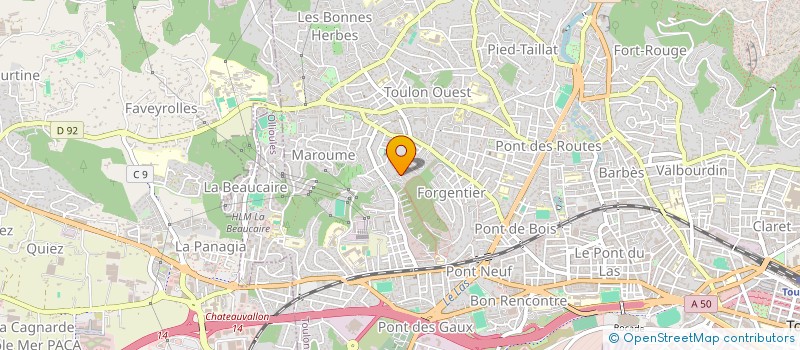 localisation de l'entreprise SELENIA FORME  TOULON