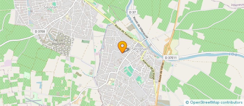 localisation de l'entreprise SELENTINA  SERIGNAN