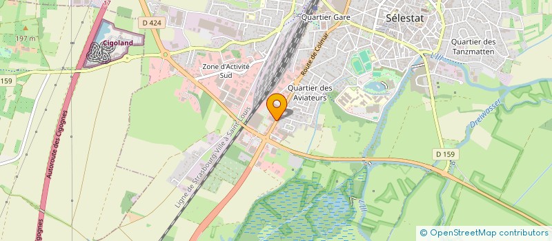 localisation de l'entreprise SELESTADIENNE DE DISTRIBUTION ET LOGIST à SELESTAT