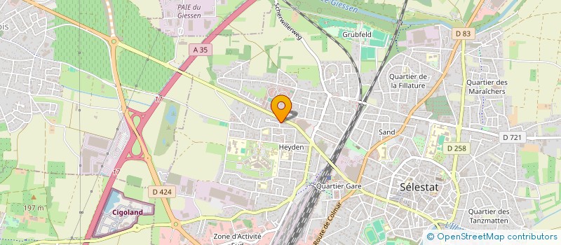 localisation de l'entreprise SELESTAT-PRESSING SARL à SELESTAT