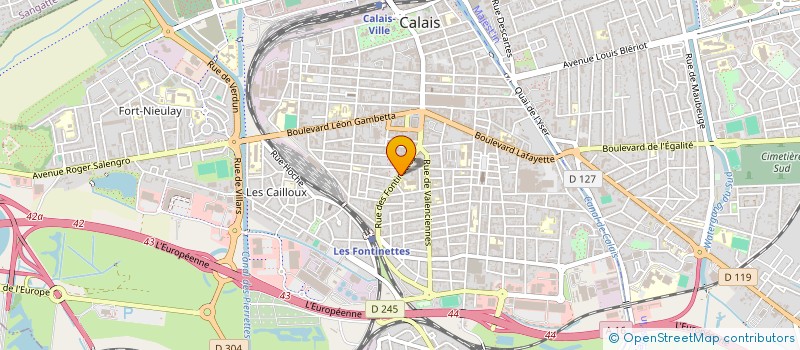 localisation de l'entreprise SELEURL DELBEC  CALAIS