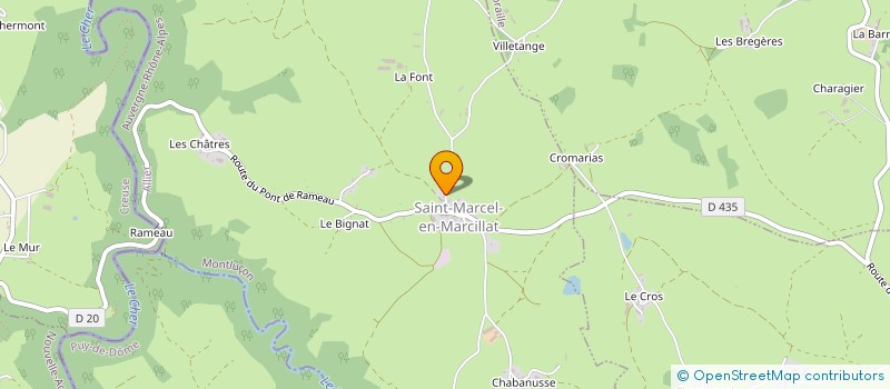 localisation de l'entreprise SELF  SAINT-MARCEL-EN-MARCILLAT