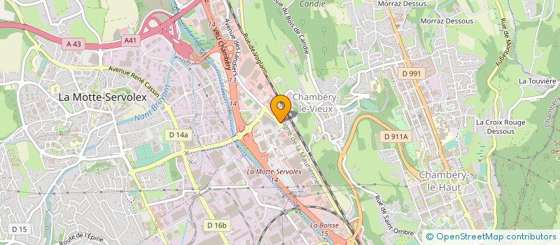 localisation de l'entreprise SELF BETON à CHAMBERY