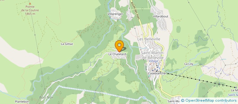 localisation de l'entreprise SELF CATERED SAINT MARTIN  LES BELLEVILLE