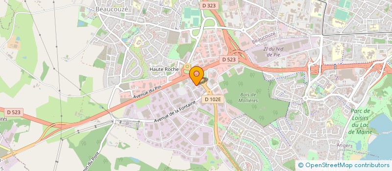 localisation de l'entreprise SELF DEFENSE BEAUCOUZE  BEAUCOUZE