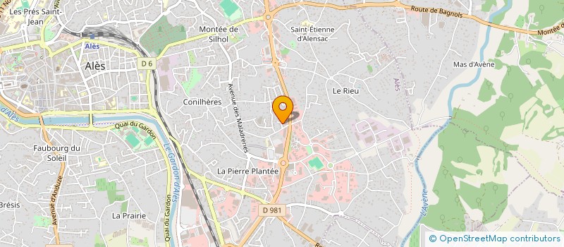 localisation de l'entreprise SELF-DEFENSE ET ARTS MARTIAUX TRADITIONNELS  ALES