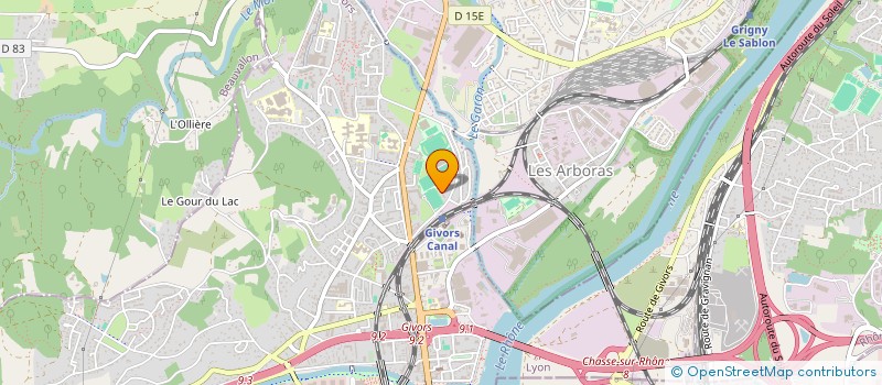 localisation de l'entreprise SELF DEFENSE PENCHAK SILAT (S.D.P.S.)  GIVORS