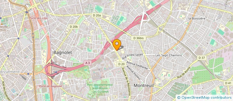localisation de l'entreprise SELF GALLIENI à MONTREUIL