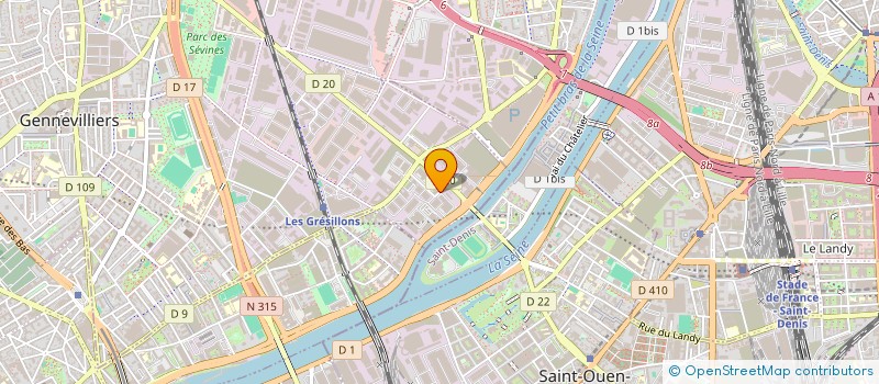 localisation de l'entreprise SELF GARAGE 7-7 à GENNEVILLIERS