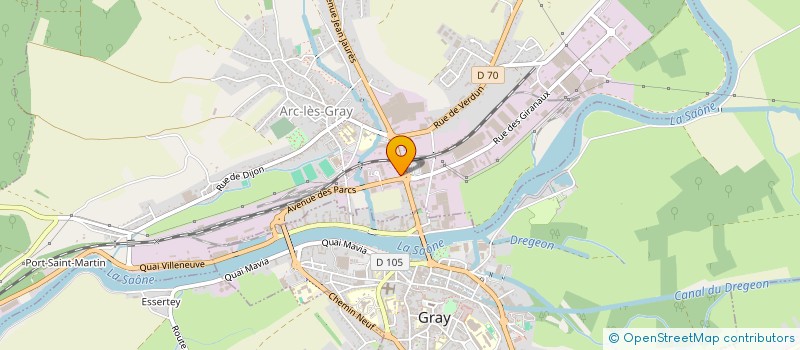 localisation de l'entreprise SELF-LAVAGE  ARC-LES-GRAY