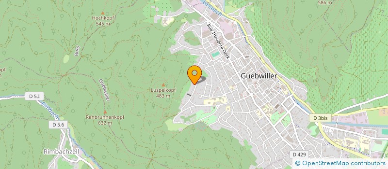 localisation de l'entreprise SELF MADE  GUEBWILLER