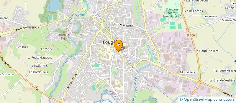 localisation de l'entreprise SELF SERVICES à FOUGERES