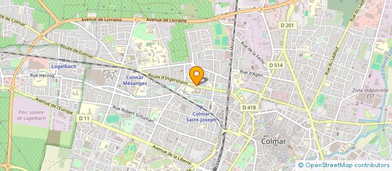 localisation de l'entreprise SELF TELECOM NET  COLMAR