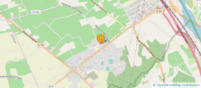 localisation de l'entreprise SELF TRANS  PLAN D'ORGON
