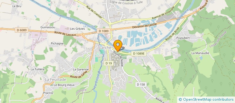 localisation de l'entreprise SELF2  LARCHE