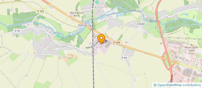 localisation de l'entreprise SELFBETON ARRAS OUEST à DUISANS
