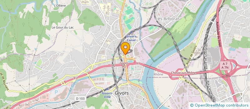 localisation de l'entreprise SELIM  GIVORS