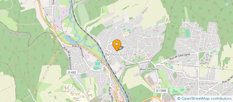 localisation de l'entreprise SELIN 2019  BETHONCOURT