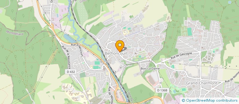 localisation de l'entreprise SELIN  BETHONCOURT