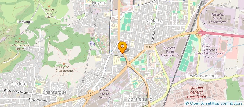 localisation de l'entreprise SELIX  CLERMONT-FERRAND