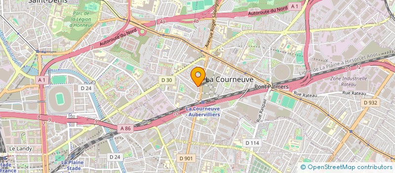 localisation de l'entreprise SELLERE & SES GALIPETTES à LA COURNEUVE