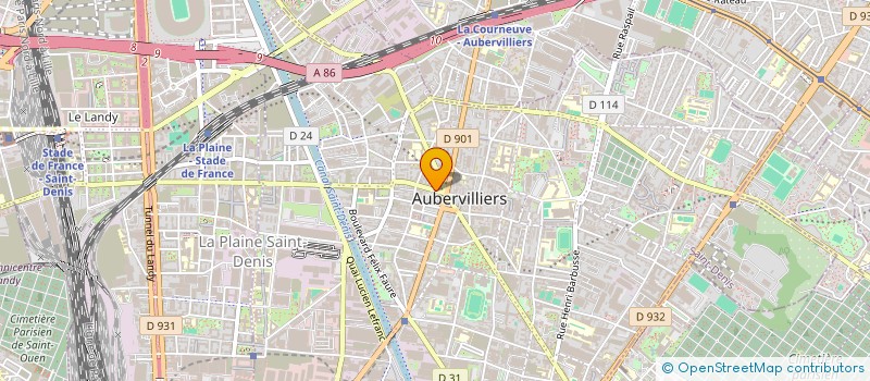 localisation de l'entreprise SELLERIE 27  AUBERVILLIERS
