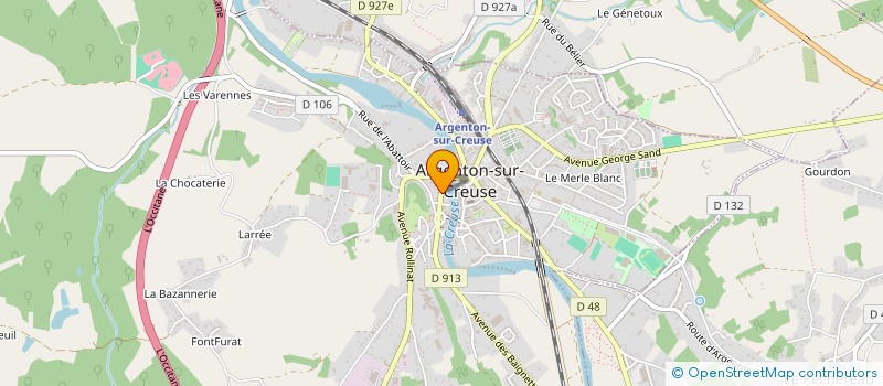 localisation de l'entreprise SELLERIE ARGENTONNAISE à ARGENTON-SUR-CREUSE